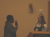 image of Gloria, our regional officer, being sworn in.